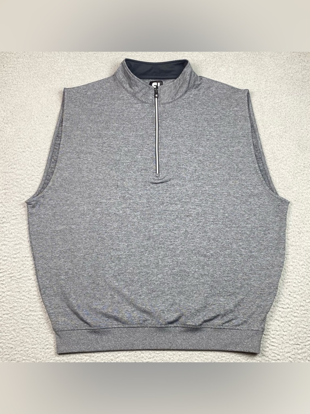 Footjoy Golf Vest Men's Size XL Gray Performance Stretch Sleeveless Outdoor EUC